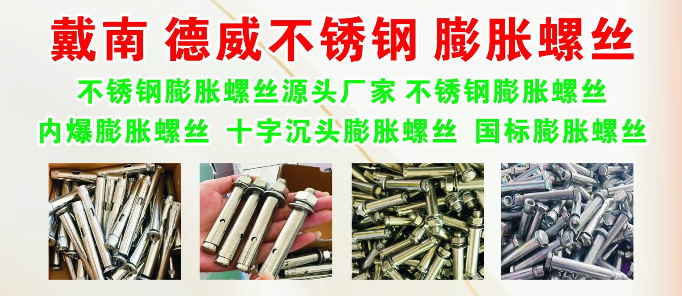 戴南 德威不锈钢 膨胀螺丝