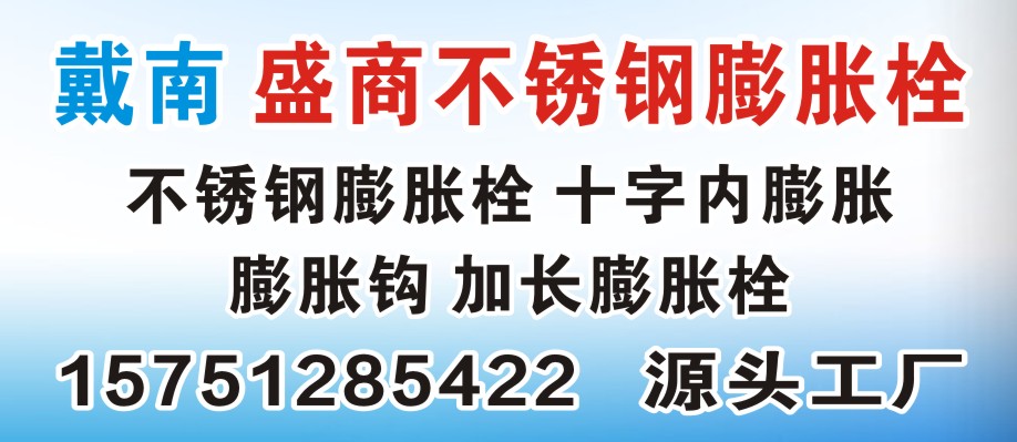 戴南 盛商不锈钢膨胀栓