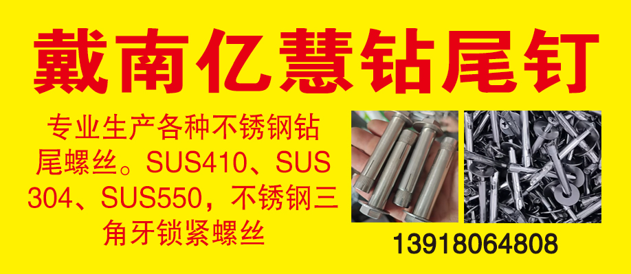 戴南亿慧钻尾钉